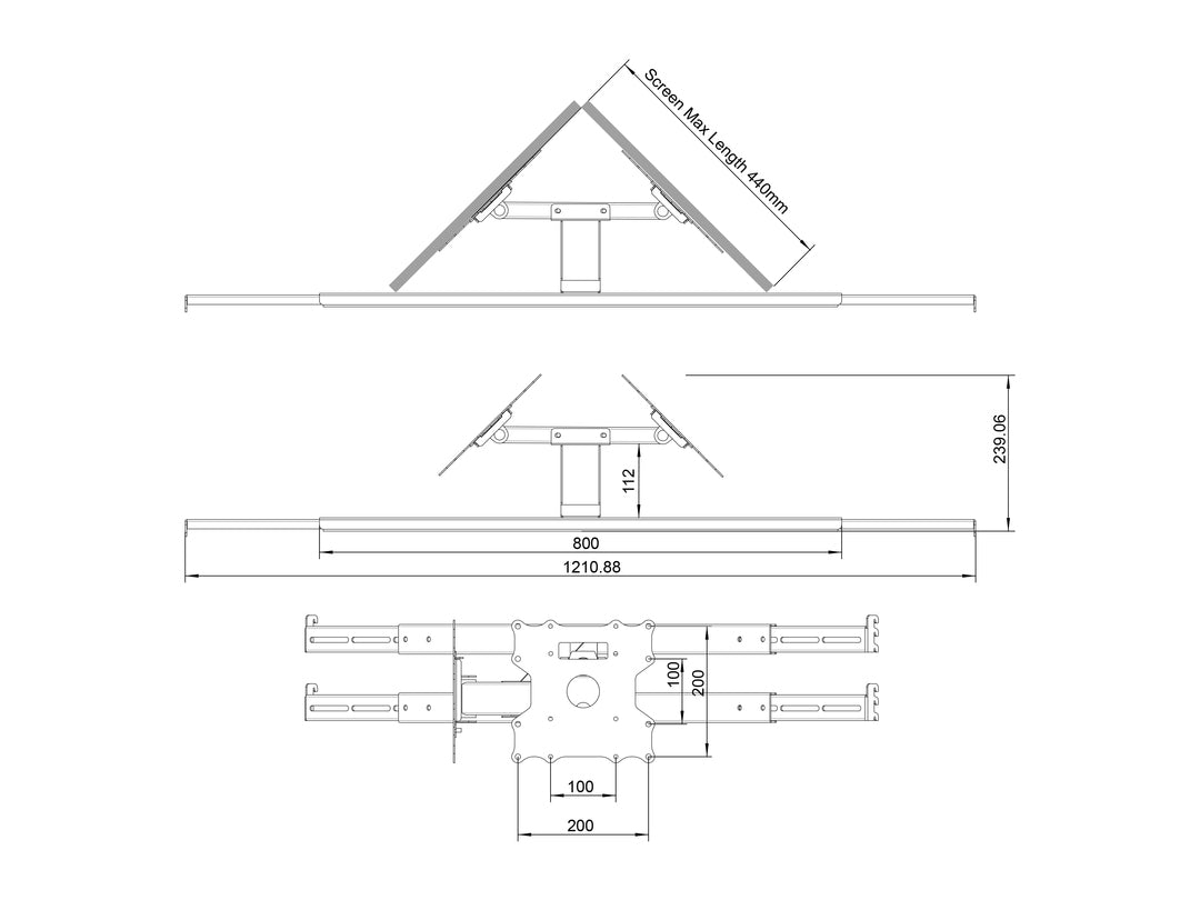 Multibrackets M Store Shelf Mount Pro Dual 32BDL-4050D