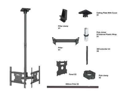 Multibrackets M Ceiling Mount Pro Dual 49BDL-4050D