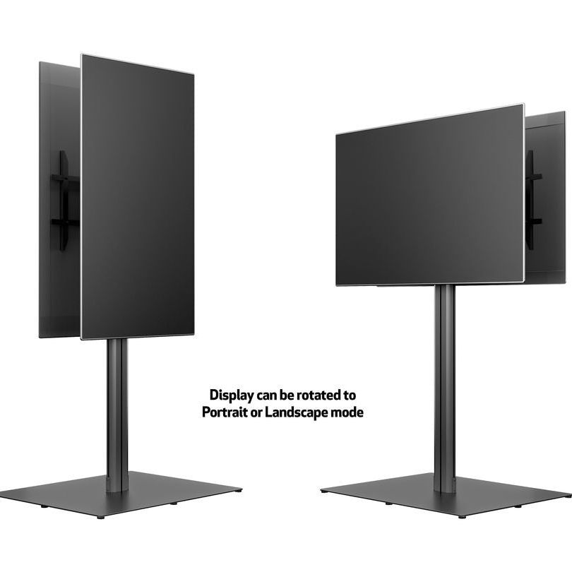 Multibrackets M Public Display Stand 180 HD Back to Back Black w. Floorbase
