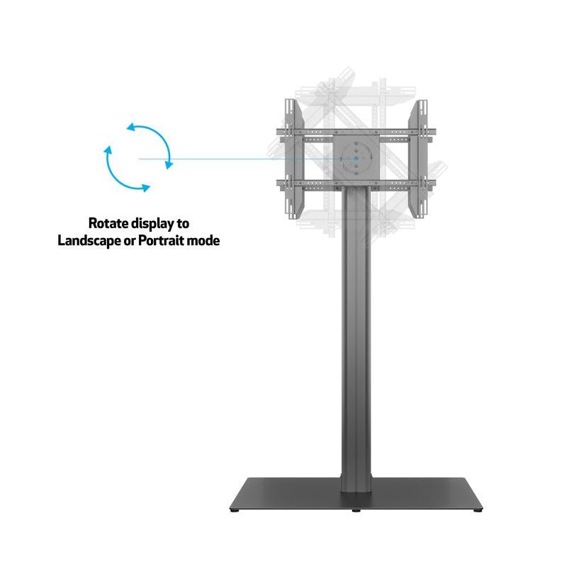 Multibrackets M Public Display Stand 180 HD Back to Back Black w. Floorbase