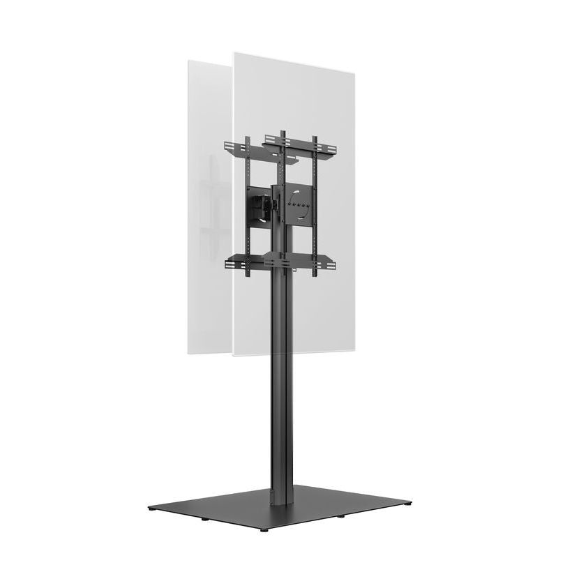 Multibrackets M Public Display Stand 180 HD Back to Back Black w. Floorbase