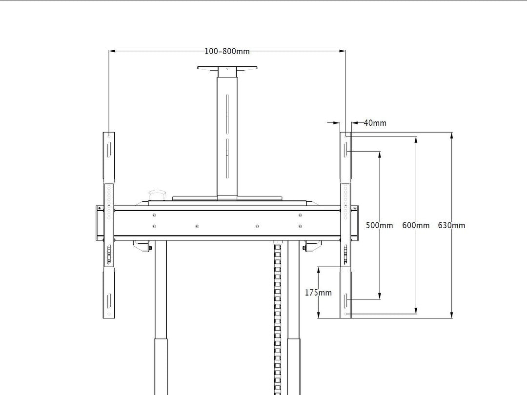 Multibrackets M Extension kit 600 for M Motorized Floorstand 60kg and 120kg