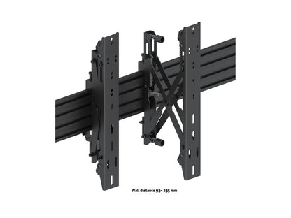 Multibrackets M Wallmount Pro MBW3x1UP Push In Pop Out Black