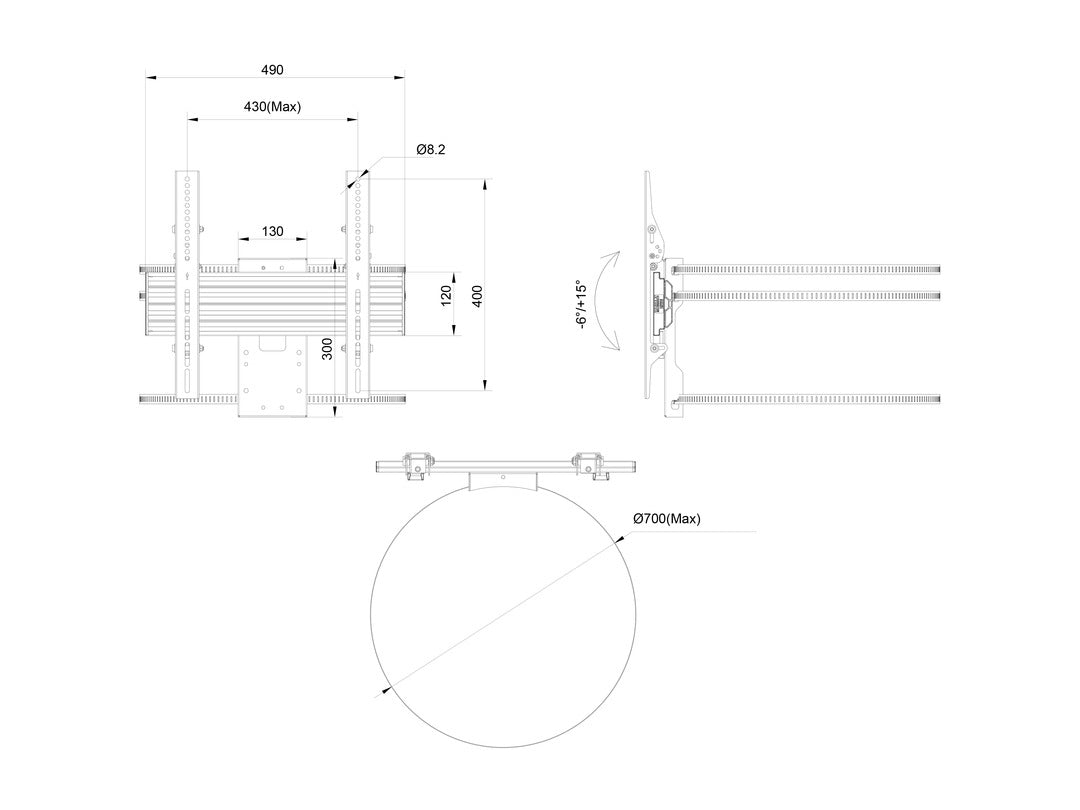 Multibrackets Pro Series - M Wallmount Column