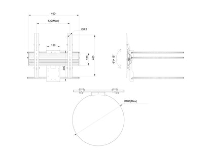 Multibrackets Pro Series - M Wallmount Column