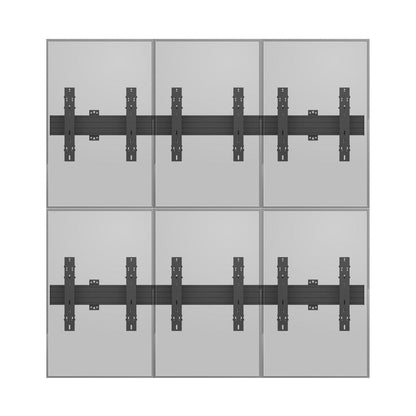 Multibrackets M Wallmount Pro MBW3x2UP Push In Pop Out Black