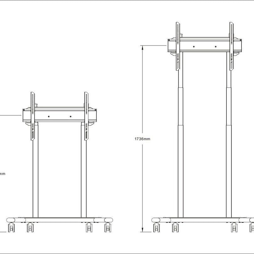 Multibrackets M Motorized Floorbase 60kg White