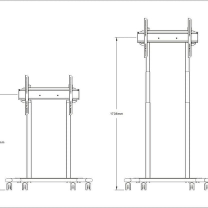 Multibrackets M Motorized Floorbase 60kg White