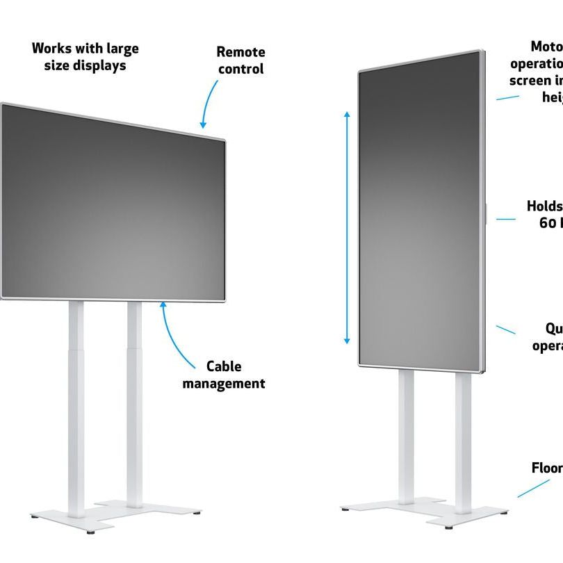 Multibrackets M Motorized Floorbase 60kg White