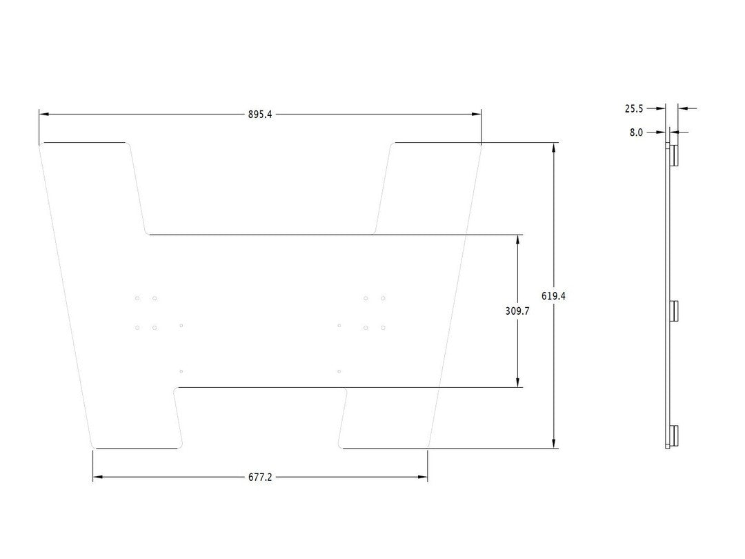 Multibrackets M Floorbase 60 & 120kg Black