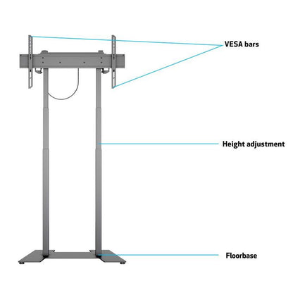 Multibrackets M Motorized Floorbase 60kg Black