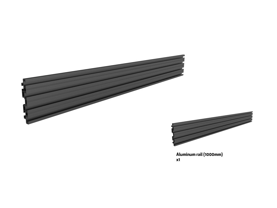 Multibrackets M Pro Series - Single Screen Rail 100cm Black