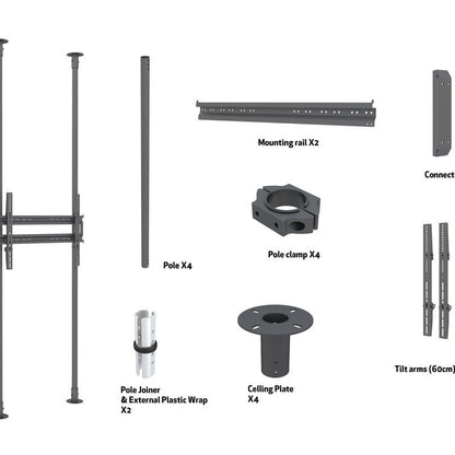 Multibrackets M Floor to Ceiling Mount Pro MBFC2P1UHD