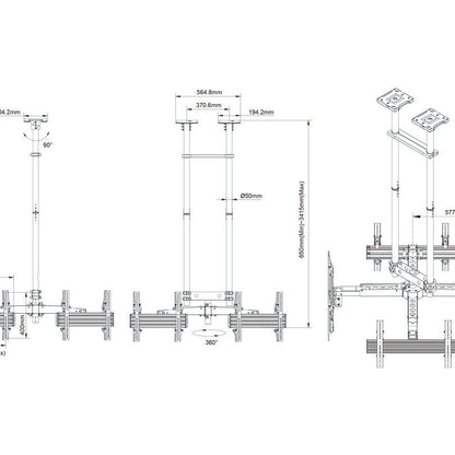 Multibrackets M Ceiling Mount Pro MBC4UHD