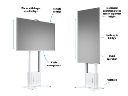 Multibrackets M Motorized Floorbase Flip 2 incl cabinet 120kg White