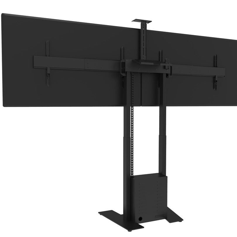 Multibrackets M Motorized Floorbase Dual Screen incl cabinet & cam-shelf 120kg