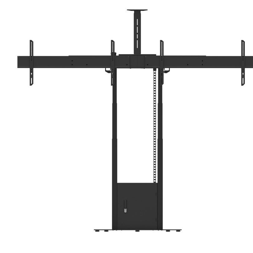Multibrackets M Motorized Floorbase Dual Screen incl cabinet & cam-shelf 120kg