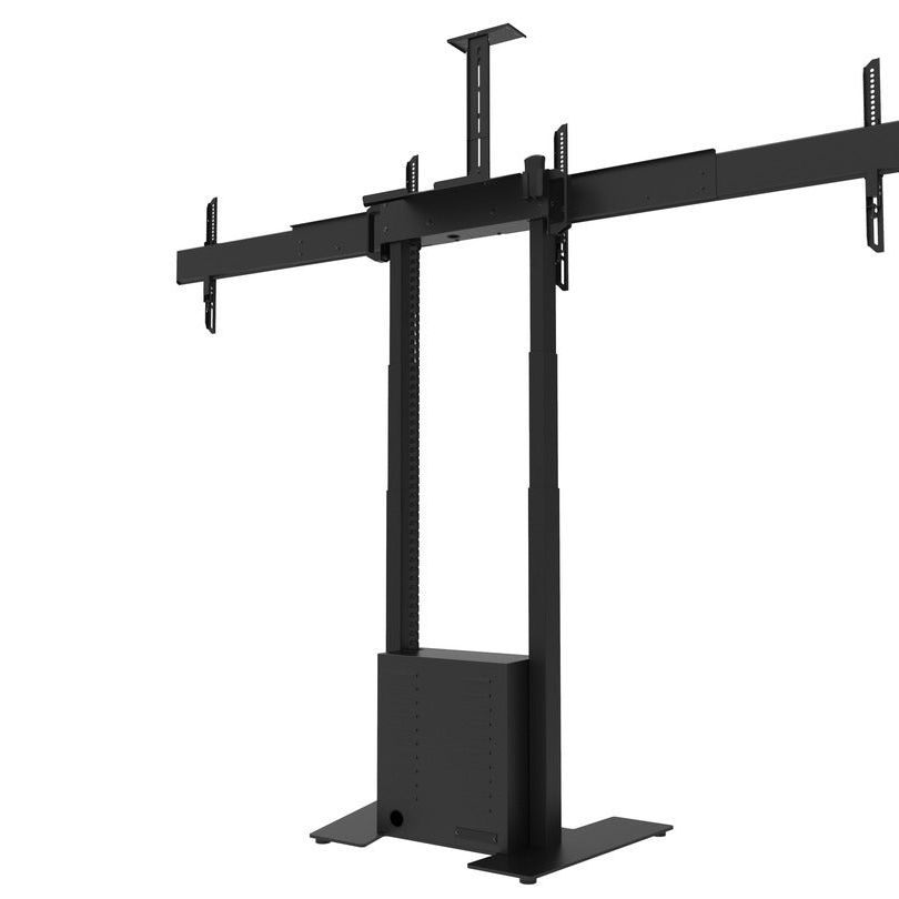 Multibrackets M Motorized Floorbase Dual Screen incl cabinet & cam-shelf 120kg