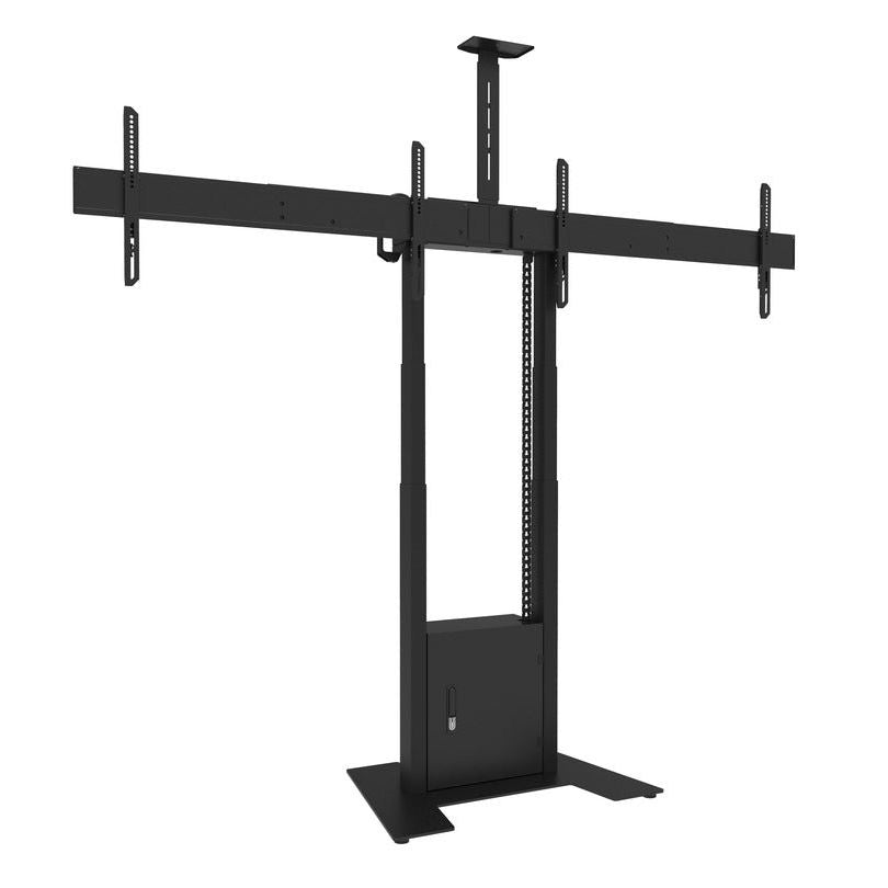 Multibrackets M Motorized Floorbase Dual Screen incl cabinet & cam-shelf 120kg