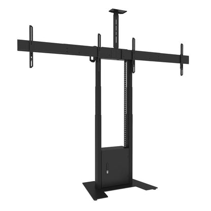 Multibrackets M Motorized Floorbase Dual Screen incl cabinet & cam-shelf 120kg