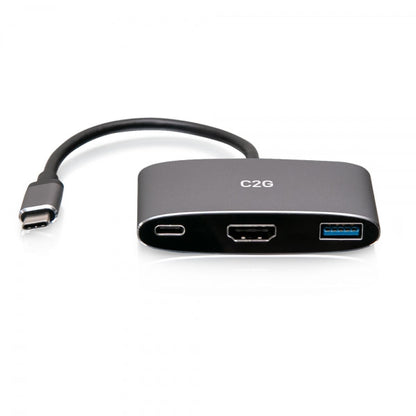 C2G USB-C 3-in-1 Mini Dock with HDMI, USB-A, and USB-C Power Delivery up to 100W - 4K 60Hz