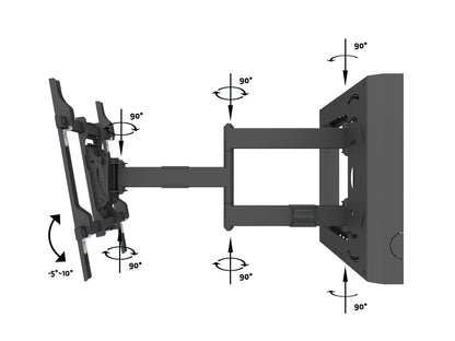 Multibrackets M Hospitality Flexarm with STB Enclosure Black