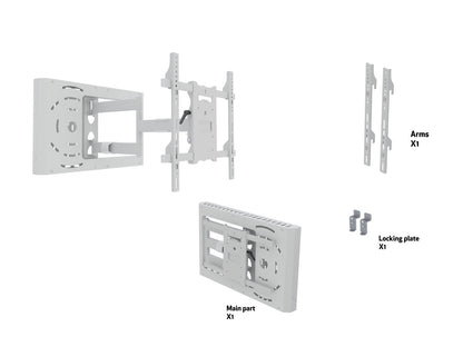 Multibrackets M Hospitality Flexarm with STB Enclosure White