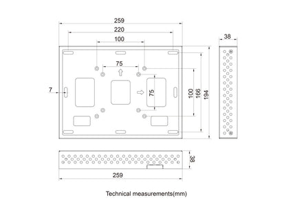 Multibrackets M Pro Series Enclosure Cisco Touch 10" White