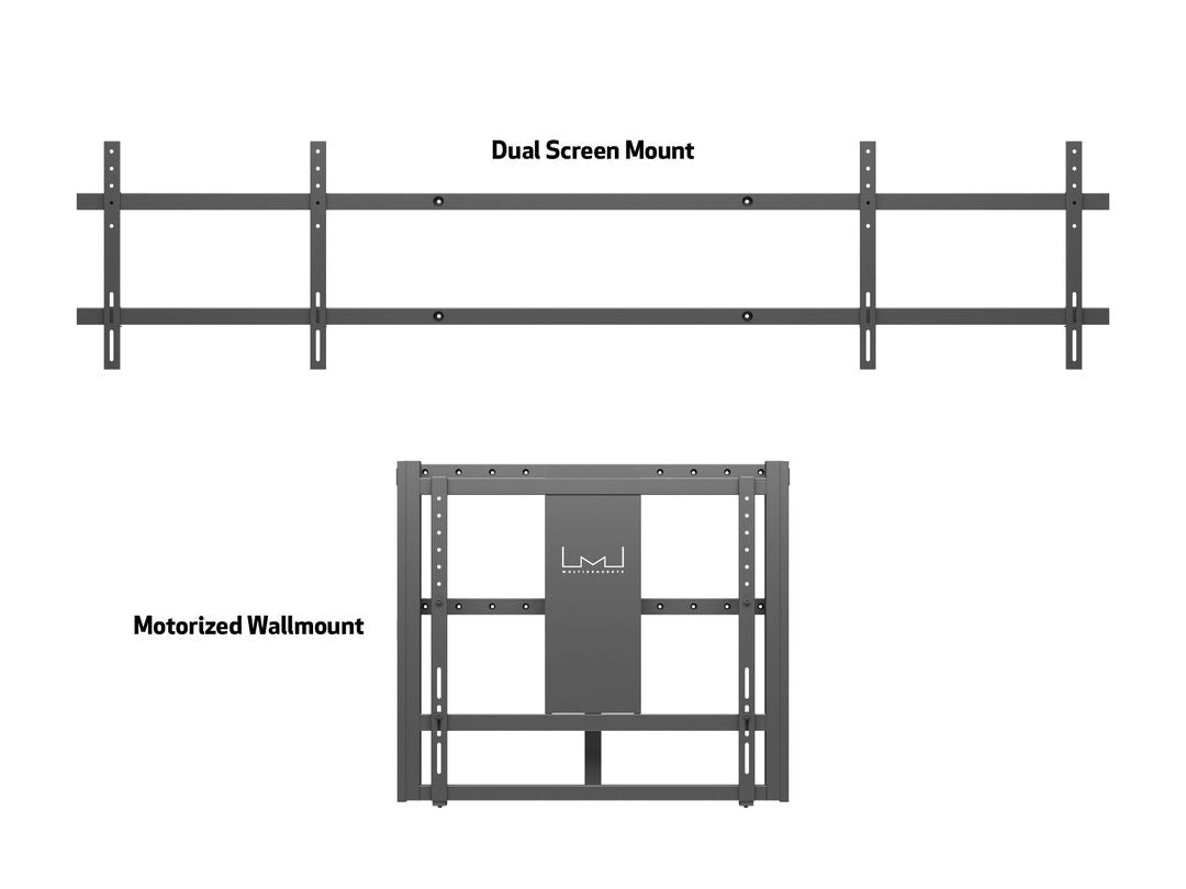 Multibrackets M Motorized Wallmount Dual Screen 160 kg Black SD