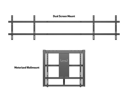 Multibrackets M Motorized Wallmount Dual Screen 160 kg Black SD