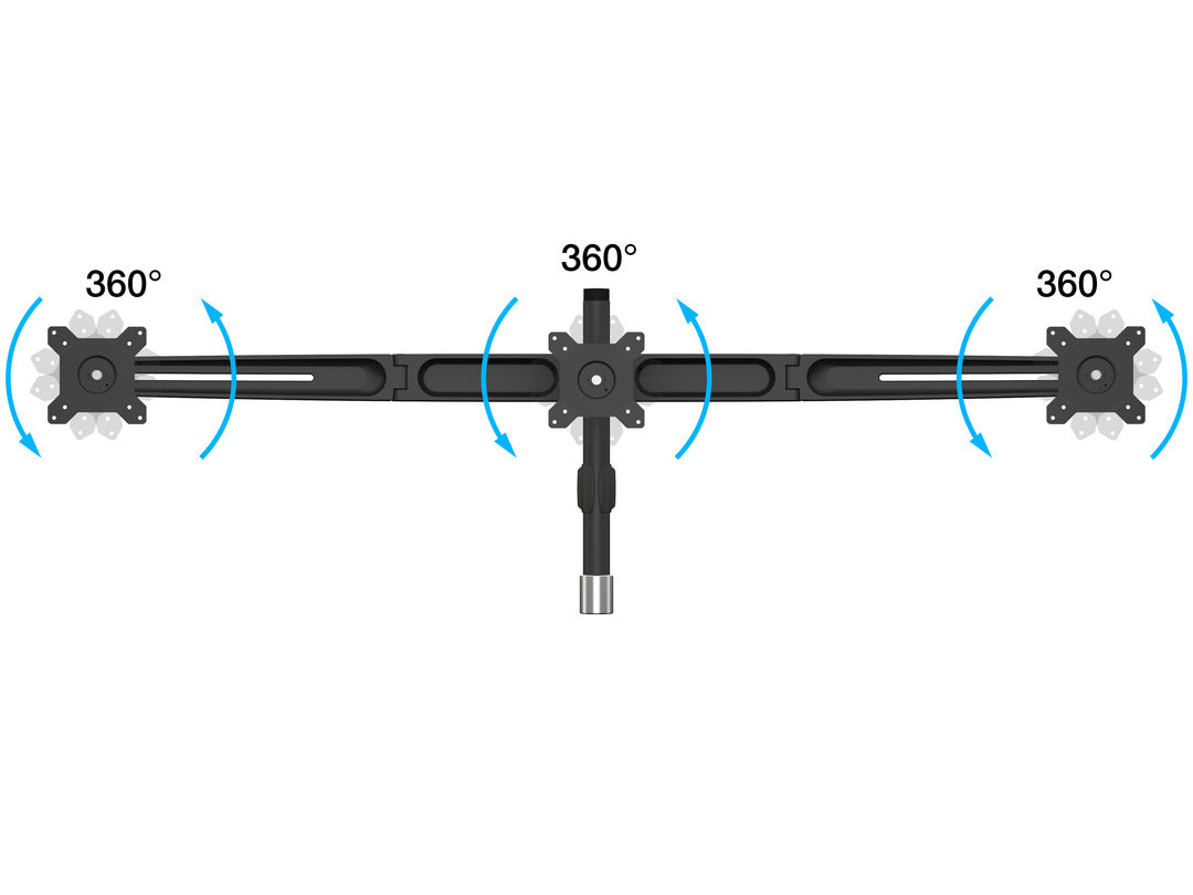 Multibrackets M VESA Desktopmount Triple Stand 15"-24" Expansion Kit