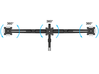 Multibrackets M VESA Desktopmount Triple Stand 15"-24" Expansion Kit