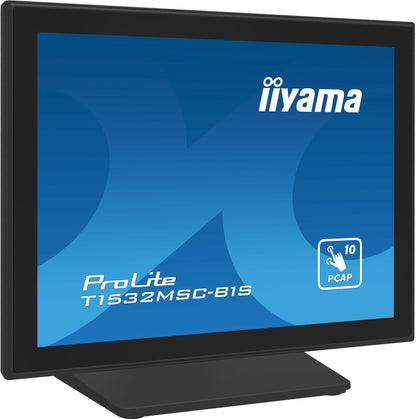 iiyama ProLite T1532MSC-B1S computer monitor 38.1 cm (15") 1024 x 768 pixels XGA LCD Touchscreen Black