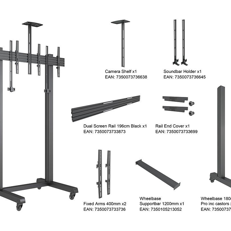 Multibrackets M Pro Series - Collaboration Floorstand Side by Side 65"
