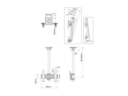 Multibrackets M Menu Board Mount Pro MBC1X1U VESA 200