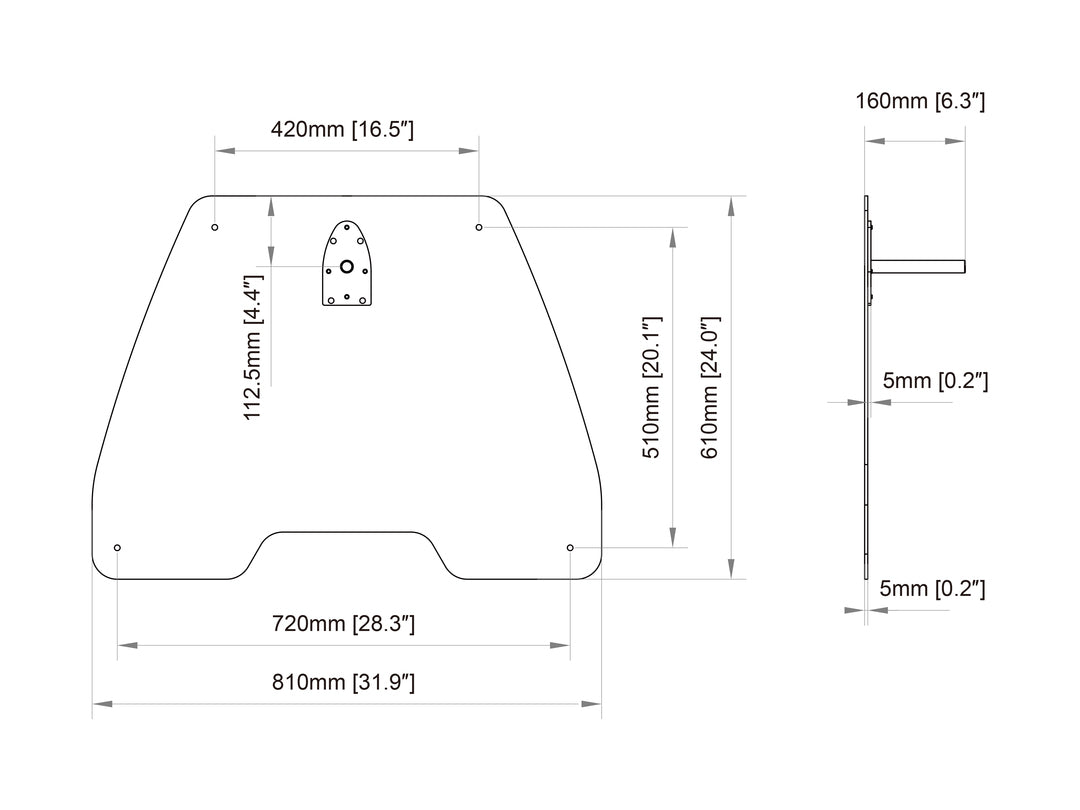 Multibrackets M Pro Series - Large Floorplate