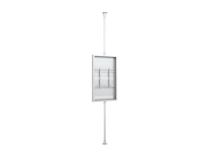 Multibrackets M Pro Series - Enclosure 55" Floor to Ceiling Medium White