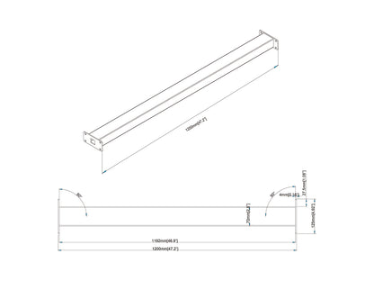 Multibrackets M Pro Series - Wheelbase Supportbar 1200mm