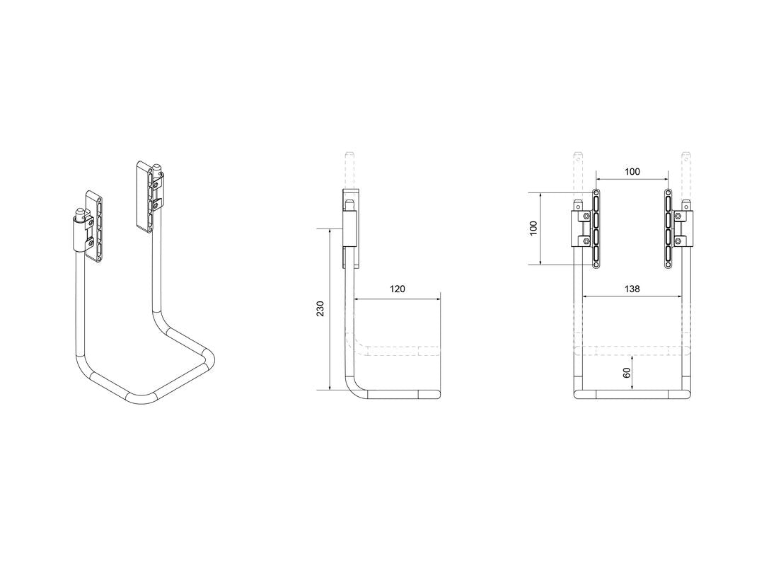 Multibrackets M Gas Lift Arm Handle