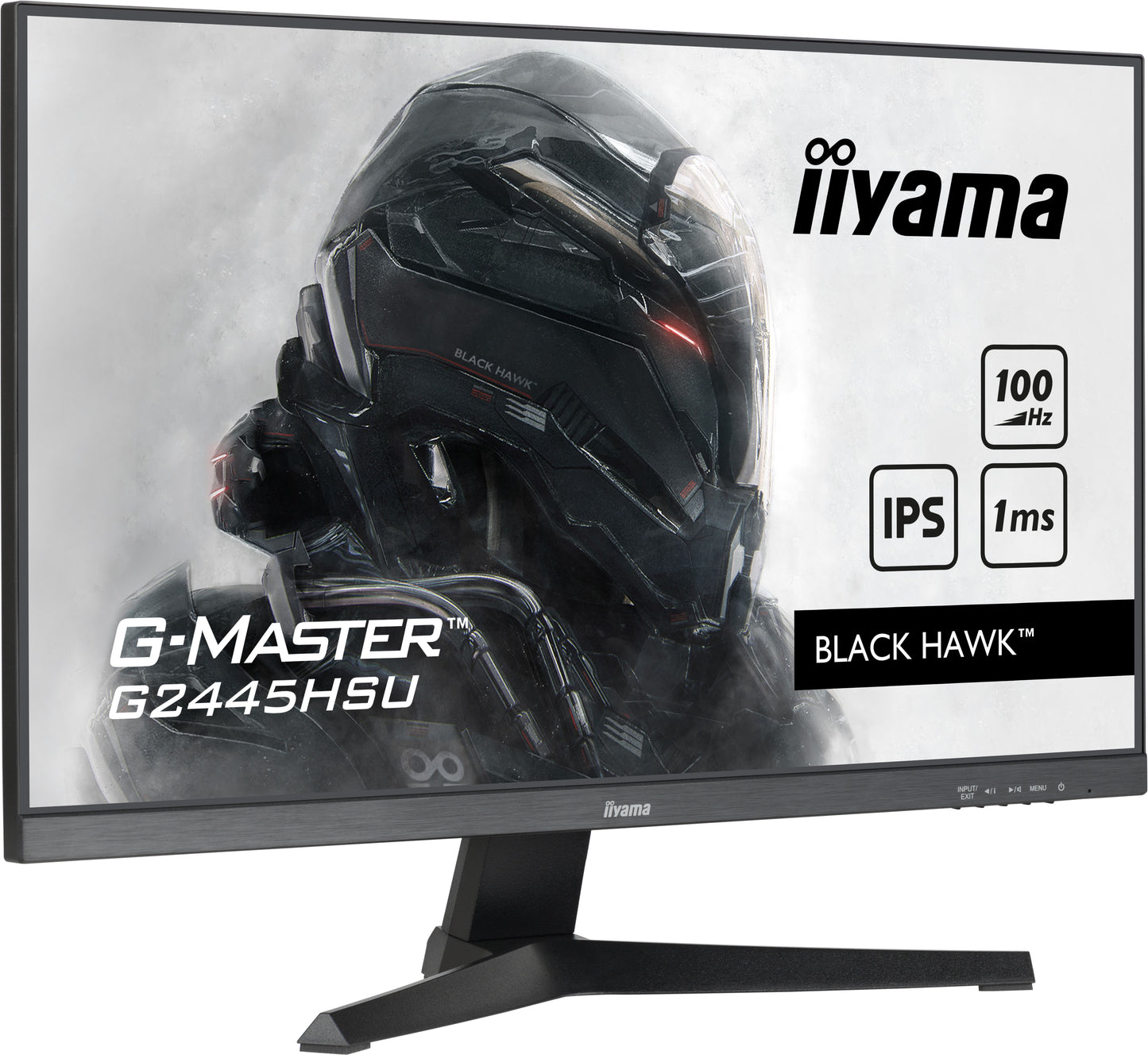 iiyama G-MASTER G2445HSU-B1 24" Monitor with IPS Panel Technology and 1ms MPRT