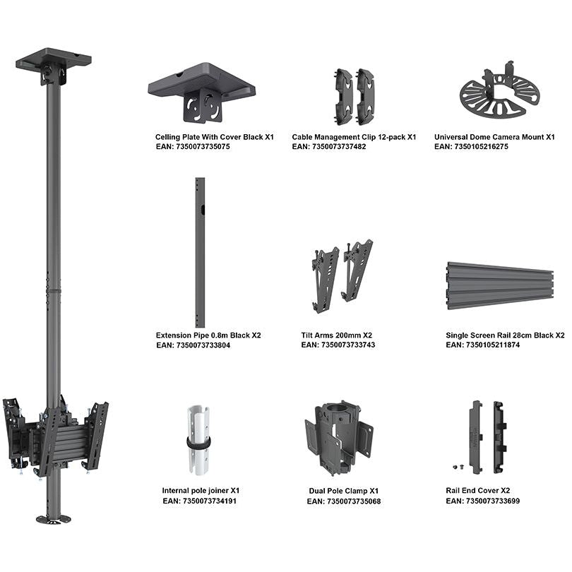 Multibrackets M Ceilingmount Pro CCTV MBC1UX2, VESA 200*