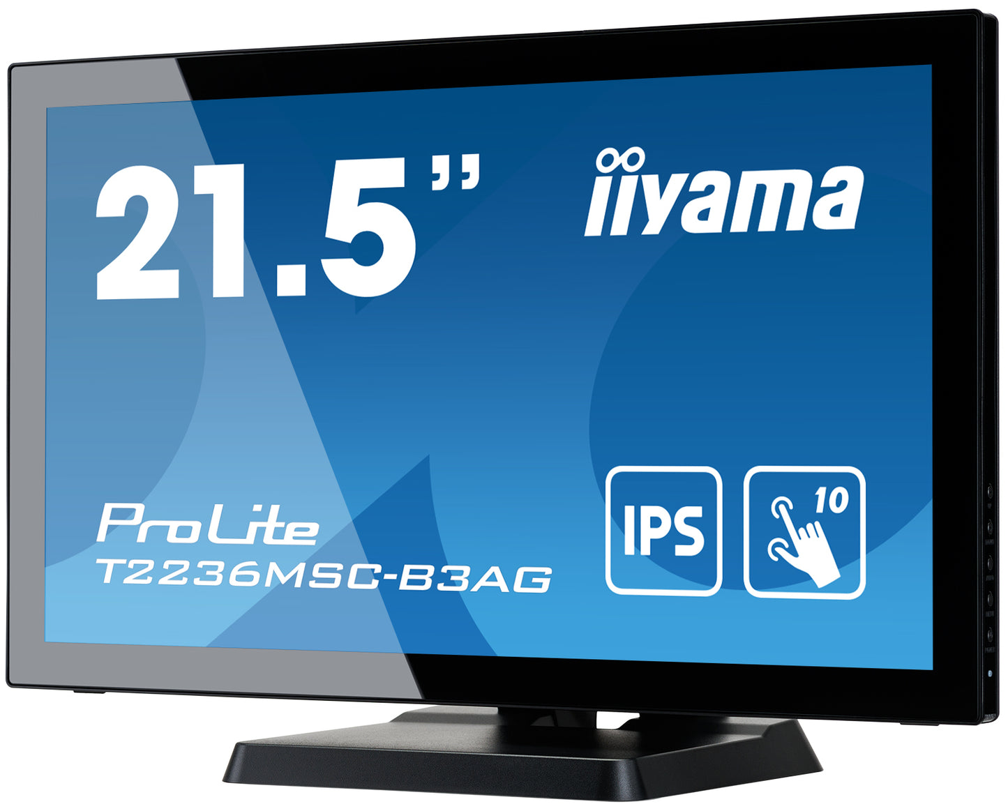 iiyama ProLite computer monitor 54.6 cm (21.5") 1920 x 1080 pixels Full HD LED Touchscreen Table Black