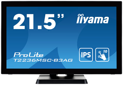 iiyama ProLite computer monitor 54.6 cm (21.5") 1920 x 1080 pixels Full HD LED Touchscreen Table Black