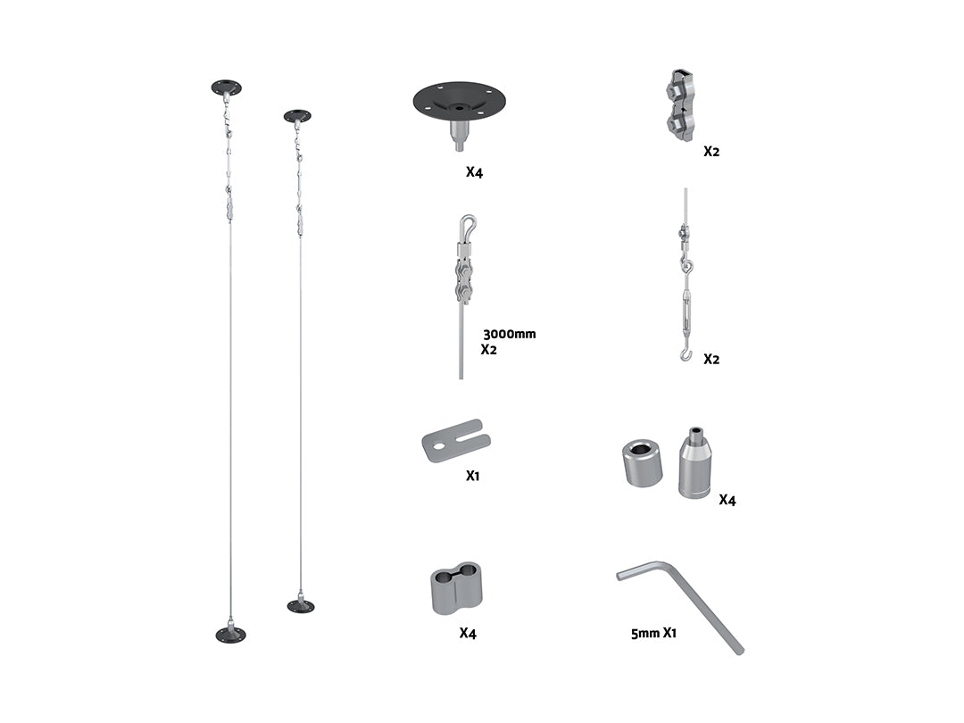 Multibrackets M Pro Series - Wire Kit 3000mm