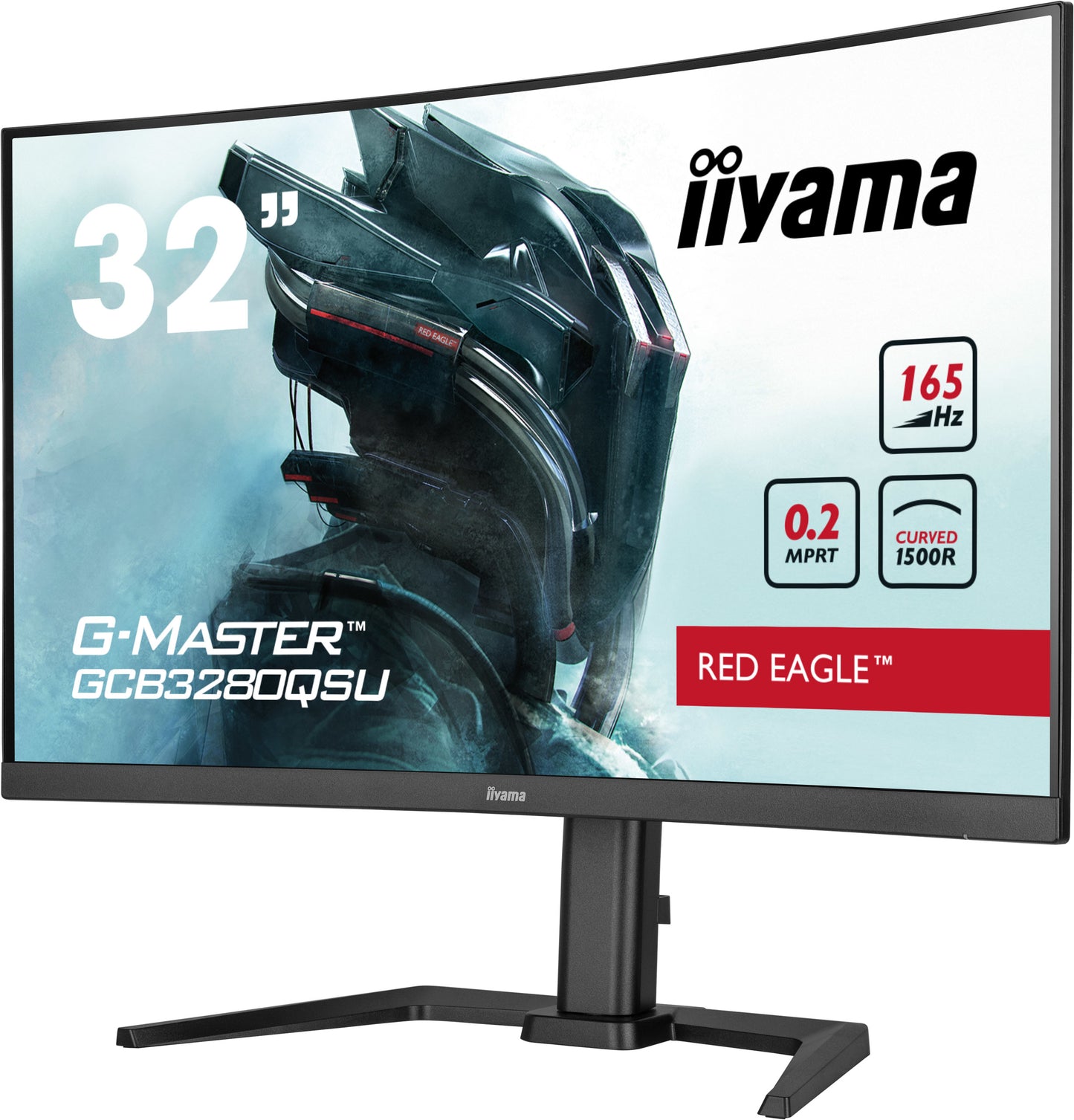 iiyama G-MASTER Red Eagle GCB3280QSU-B1  32" 1500R 165Hz Curved Gaming Monitor