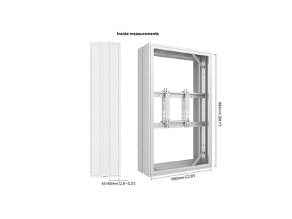 Multibrackets M Pro Series Enclosure 43" High Brightness Frame White