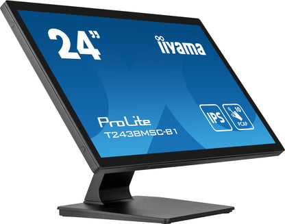 iiyama ProLite computer monitor 60.5 cm (23.8") 1920 x 1080 pixels Full HD LED Touchscreen Black