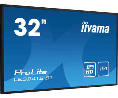 iiyama LE3241S-B1 Signage Display Digital signage flat panel 80 cm (31.5") 350 cd/m² Full HD Black 18/7