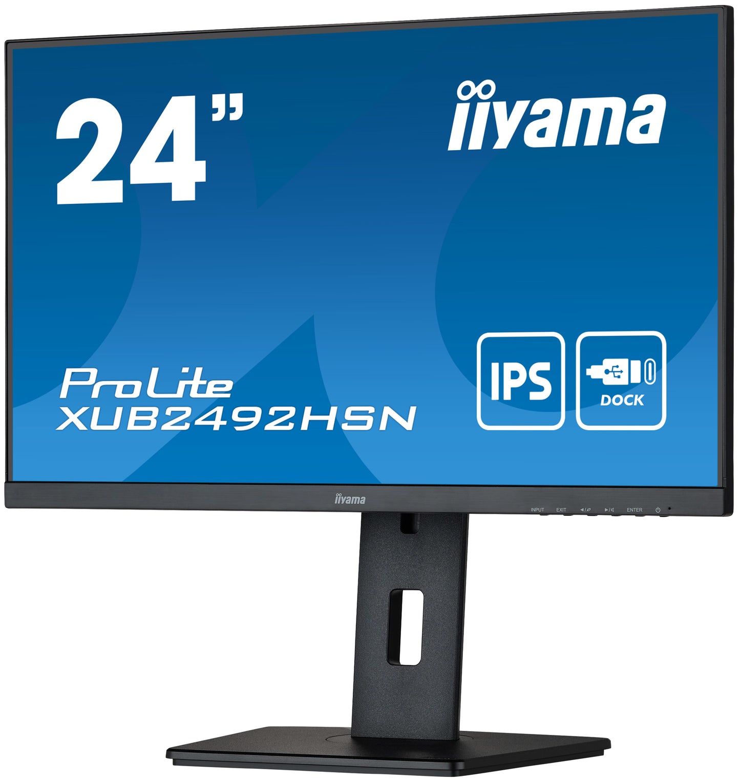 iiyama ProLite XUB2492HSN-B5 24" IPS LED Display with USB-C dock and RJ45 (LAN)