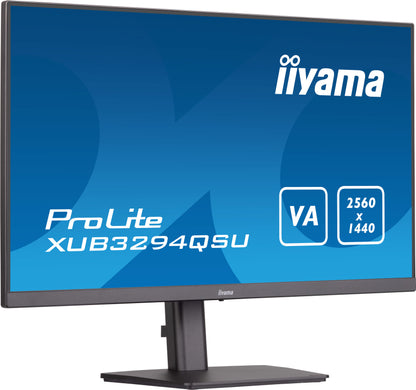 iiyama ProLite XUB3294QSU-B1 computer monitor 80 cm (31.5") 2560 x 1440 pixels Wide Quad HD LCD Black